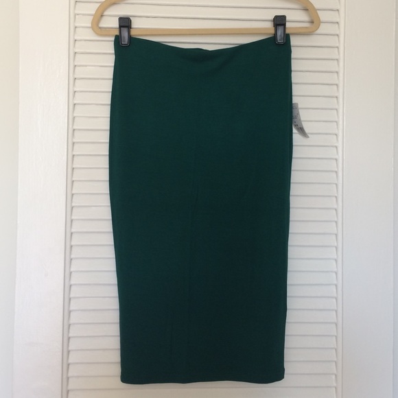Forever 21 Fitted Midi Skirt