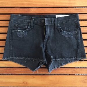 rag & bone black jean shorts, size 24