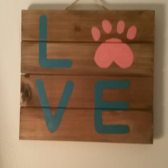 Love plaque for animal lovers