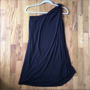 Black one shoulder dress