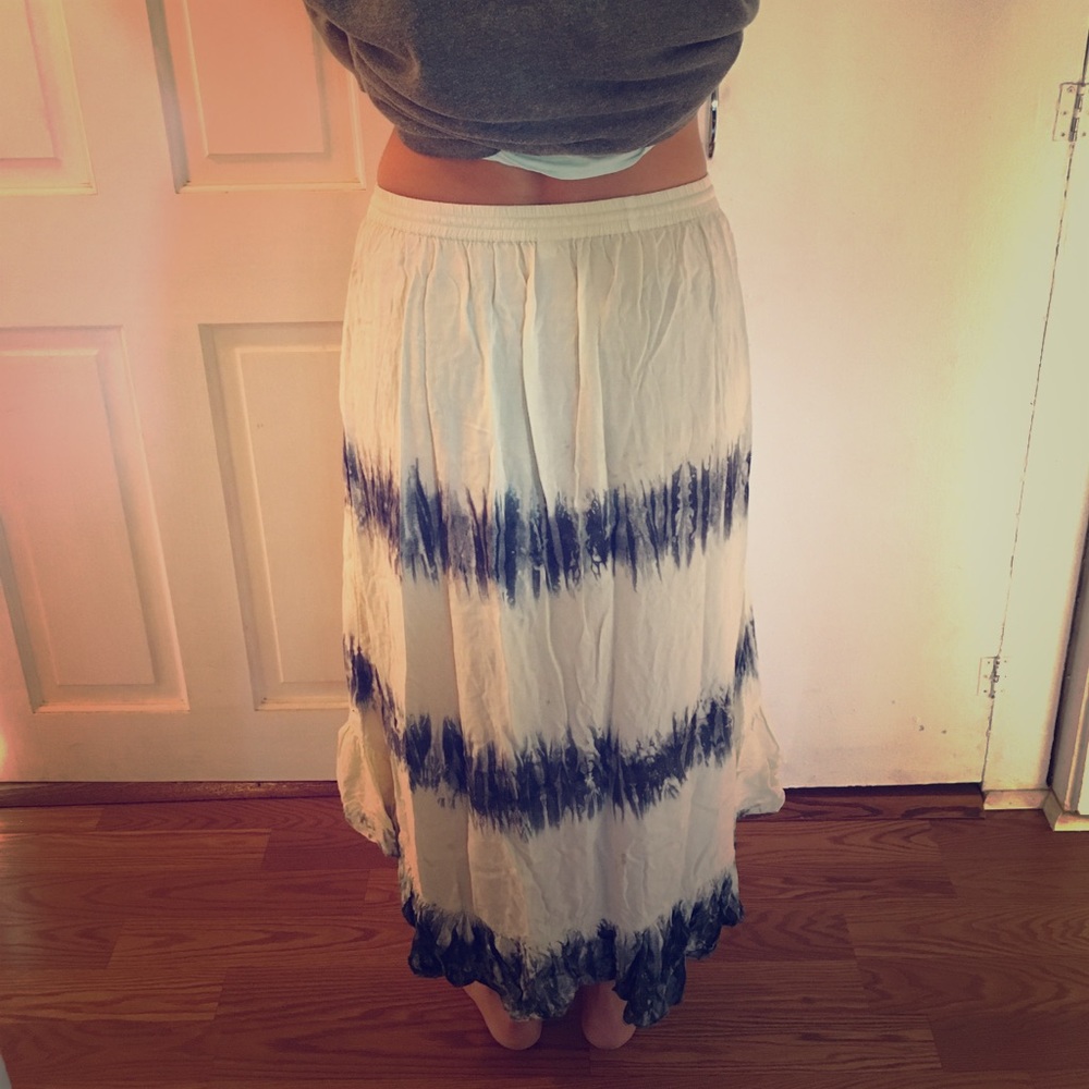 Rip Curl Hi-Lo "Tour" Bohemian Tie-Dye Skirt L - Picture 4 of 4