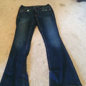 American eagle artist dark wash jeans