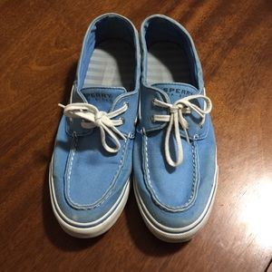 Women's Blue Sperry Top-Siders, Size 10