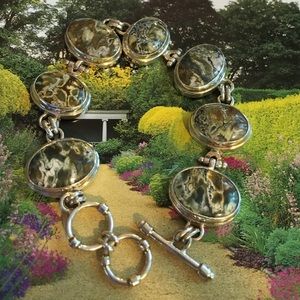 Sarda Sterling yellow/green turqouise bracelet