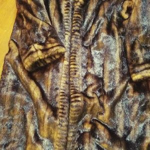 Faux fur coat
