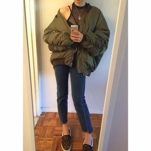 Padded bomber jacket