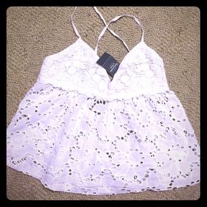 Abercrombie & Fitch crossed back top