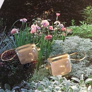 Sarda Sterling Pink Quartz Wire Earrings