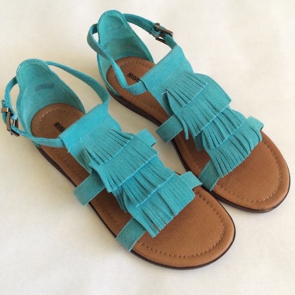 Blue Maui Poshmark ShoesAqua Fringe Minnetonka Sandals Ifg7Ybyv6