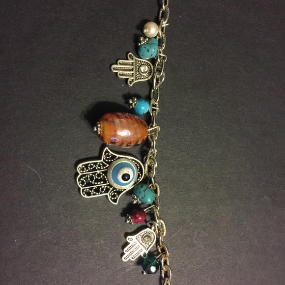 Handmade evil eye protector bracelet hand/foot