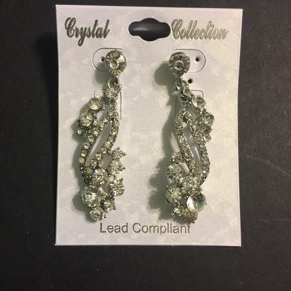 Diamond earrings "not real diamonds"