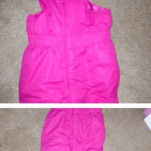 Snow pants and winter jacket