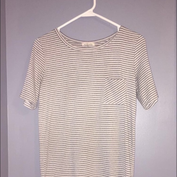 Striped T shirt dress