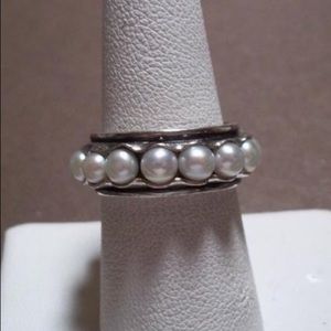 Silpada pearl ring size 7