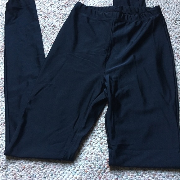 Shiny Black Leggings