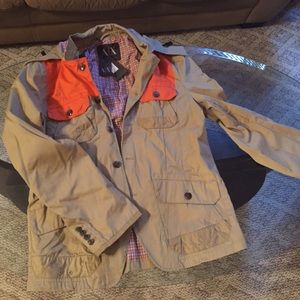 Men's Armani Exchange trench coat.