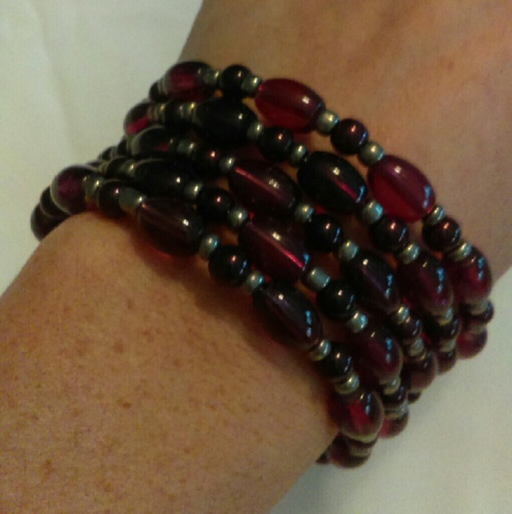 Handmade Memory Wire Bracelets- Set of Two - Picture 3 of 4