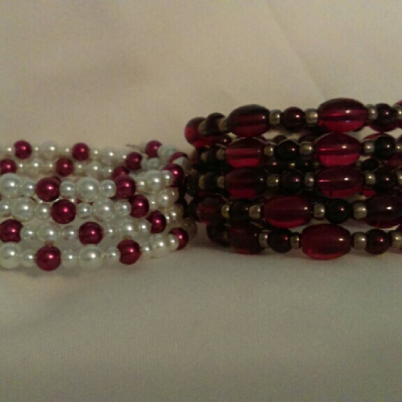 Handmade Memory Wire Bracelets- Set of Two - Picture 4 of 4