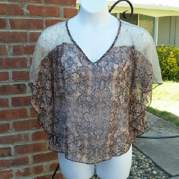 Floral sheer cover over top
