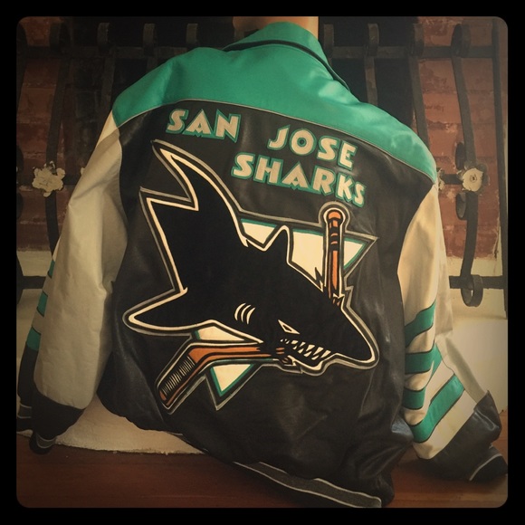 San Jose Sharks Other - Men's 1990's collectors Leather Jacket~