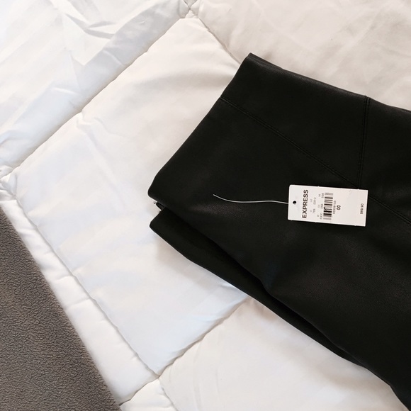 Pencil Leather skirt