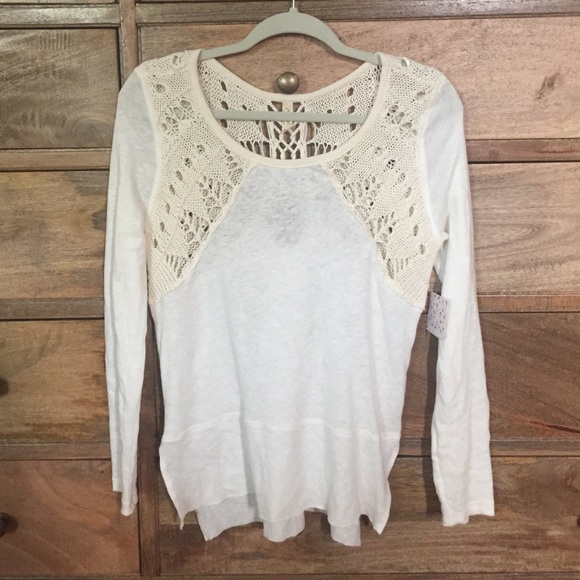 Free People Crochet Insert Sweater!