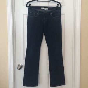 NWOT dark denim A&F boot cut jeans