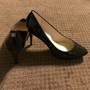 NIB Coach Black Patent Heels 10