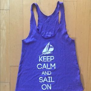 Tri sigma sorority American apparel tank size S