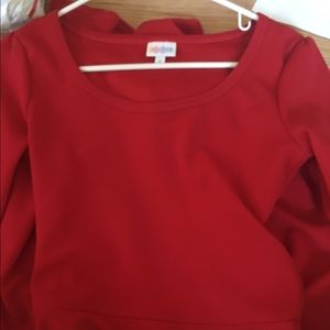 Lularoe size small red Nicole