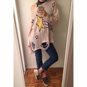 Wildfox distressed sweater