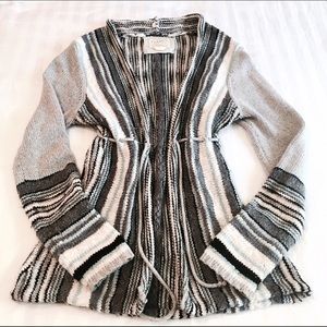 Old Navy Striped Sweater With Drawstring Tie
