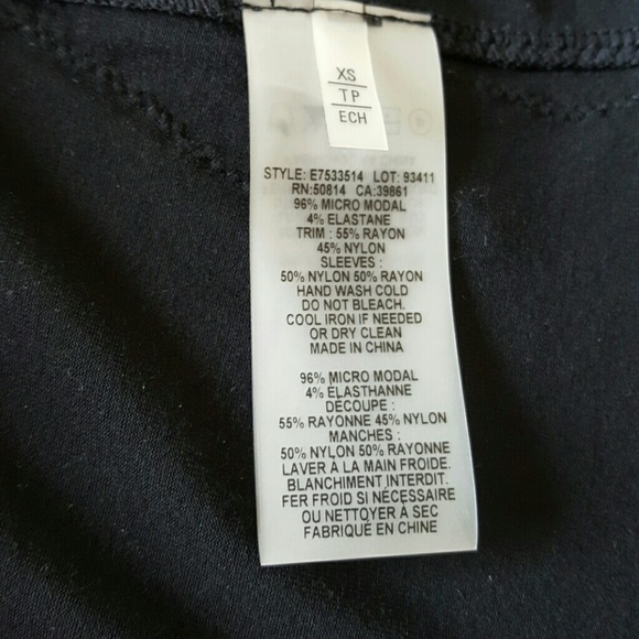 Elie Tahari elegant black top xs - Picture 3 of 4