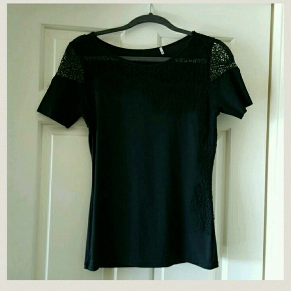 Elie Tahari elegant black top xs - Picture 4 of 4