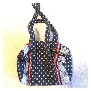 EUC Vera Bradley classic black shoulder bag