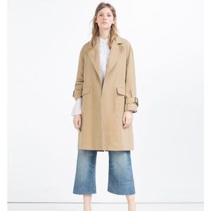 NWT Zara Long Oversize Trench Coat