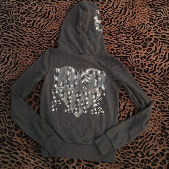 VS PINK Grey Bling sweatshirt