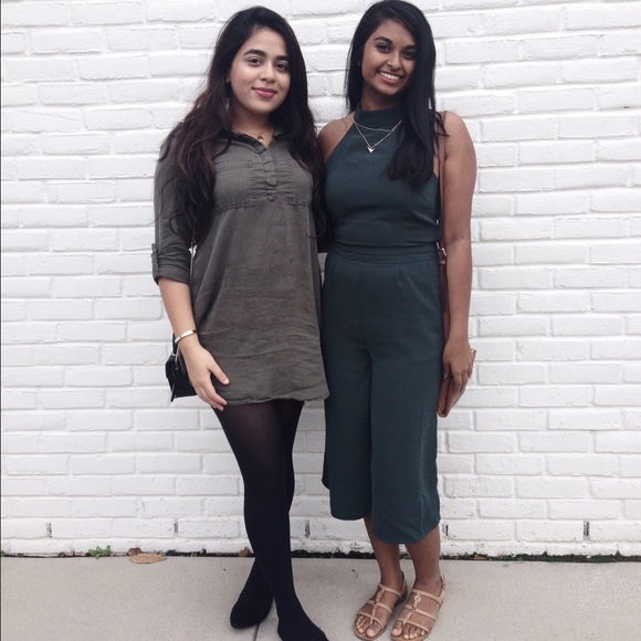 Forest green jumpsuit