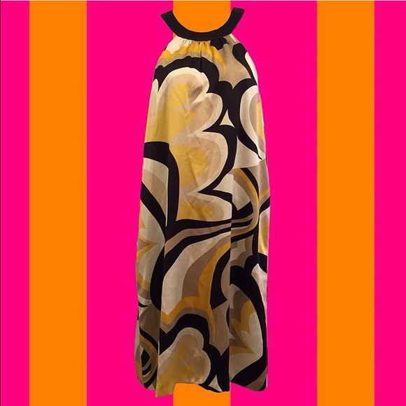 Inc Silky Swirly Halter Dress