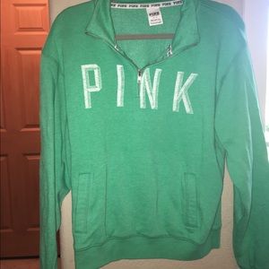 VS PINK small quarter zip sweatshirt