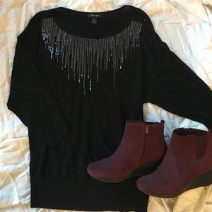 White House Black Market 3/4 Sleeve Sweater