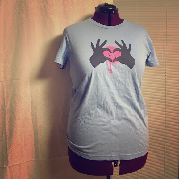 Threadless lovely love t-shirt girly tee xxl 2xl