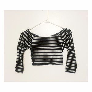 Forever 21 Striped Crop Top