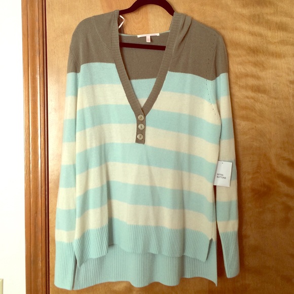 100% cashmere Victoria's Secret hooded sweater.