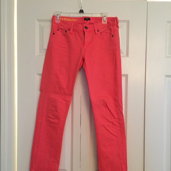 Hot Pink J. Crew Matchstick Jeans