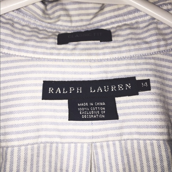 White Ralph Lauren stripper button up. - Picture 2 of 3