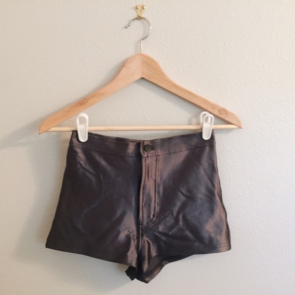 Charcoal Grey Disco Shorts