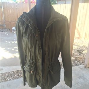 Green utility jacket