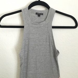 Gray halter tank