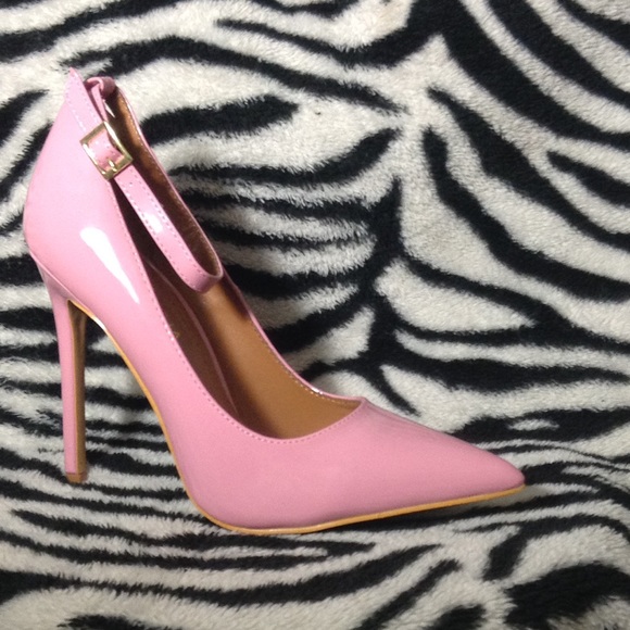 Rosey Pink leather pumps